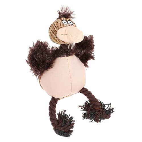 Milisten Kauspielzeug für Kleine Hunde Plüsch Vogel mit Quietschfunktion Bissfestes Hundespielzeug aus Stabilem Interaktives Trainingsspielzeug zur Zahnpflege und Beschäftigung von Milisten