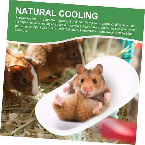 Milisten Keramik Hamster Badewanne Nest Kühlendes Schlafhaus für Kleintiere Glatte Oberfläche Langlebiges Nager Badehaus und Ruheplatz Geeignet für Sommer und Käfiggebrauch Milisten Keramik Hamster Badewanne Nest Kühlendes Schlafhaus für Kleintiere Glatte Oberfläche Langlebiges Nager Badehaus und Ruheplatz Geeignet für Sommer und Käfiggebrauch von Milisten
