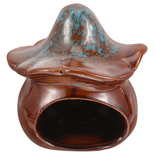 Milisten Ceramic Hamster House Im Pilzdesign Kühlendes Versteck Für Zwerghamster Und Kleintiere Als Schlafnest Und Farblich Zufällig Milisten Ceramic Hamster House Im Pilzdesign Kühlendes Versteck Für Zwerghamster Und Kleintiere Als Schlafnest Und Farblich Zufällig von Milisten