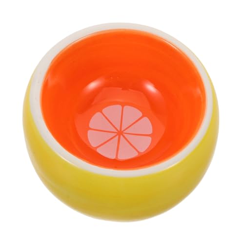 Milisten Keramischer Futter und Wassernapf für Kleintiere im Orangefarbenen Design für Hamster Meerschweinchen Kaninchen und Andere Haustiere Milisten Keramischer Futter und Wassernapf für Kleintiere im Orangefarbenen Design für Hamster Meerschweinchen Kaninchen und Andere Haustiere von Milisten