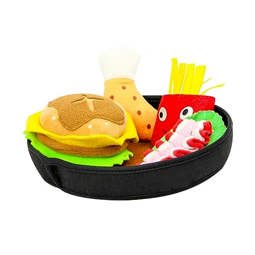 Milisten Hamburger Spielzeug Für Hunde Quietschendes Molar Kauspielzeug Zur Zahnpflege Pet Toy Für Gesunde Kautätigkeiten Zur Ablenkung Und Vermeidung Von Möbelbeschädigung von Milisten