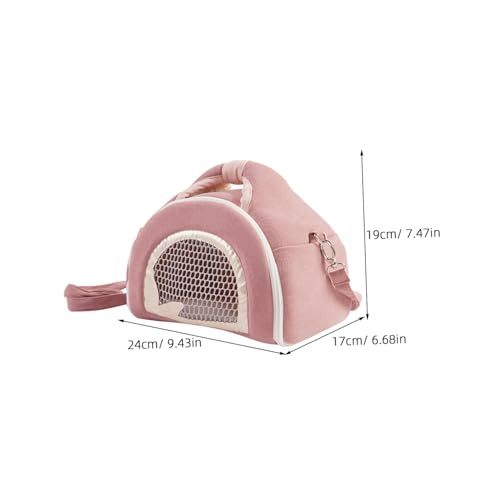 Milisten Kleiner Haustier-Tragetasche mit Atmungsaktivem Mesh Isoliertem Plüschboden und Anti-Verlust-Design Geeignet für Hamster Ratten Meerschweinchen Flughörnchen und Bartagamen Tragbare Milisten Kleiner Haustier-Tragetasche mit Atmungsaktivem Mesh Isoliertem Plüschboden und Anti-Verlust-Design Geeignet für Hamster Ratten Meerschweinchen Flughörnchen und Bartagamen Tragbare von Milisten