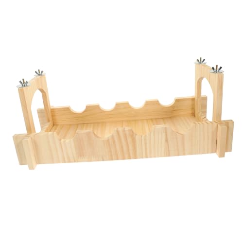 Milisten Kleintier Hängende Holzbrücke Robustes Haustier Habitat Hamster Versteck Spielplatz für Meerschweinchen Chinchilla Geeignet von Milisten