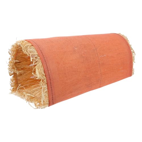 Milisten Kleintier Tunnel Atmungsaktives Nest für Kleine Haustiere für Kaninchen Hamster und Meerschweinchen Orange für Gemütliche Rückzugsmöglichkeiten und Spielerische Aktivitäten von Milisten