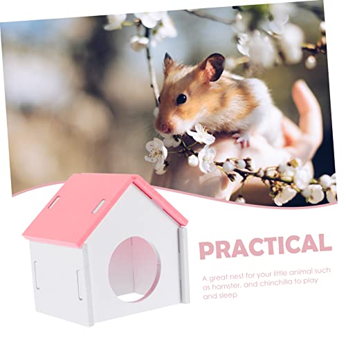 Milisten Kleintierhaus aus Langlebigem PVC für Hamster und Chinchillas Kleines Nest zum Schlafen und Komfortables Versteck für Nagetiere Geeignet als Trainings und Entspannungsort von Milisten