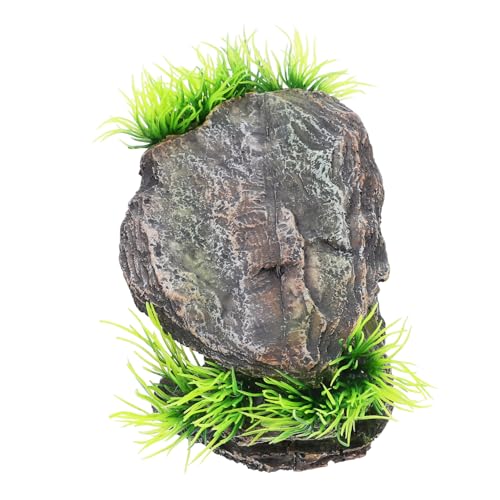 Milisten Reptilienhöhle-Ornament Ästhetische Sonnenplattform Für Reptilientank-Dekoration Harz-versteckhöhle Für Zuhause von Milisten