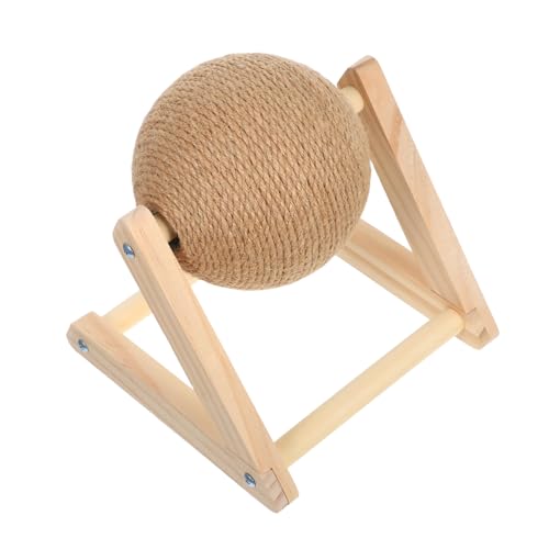 Milisten Kratzball für Katzen Sisalball Kratzspielzeug mit Stabilem Design Leichtes Indoor Katzenspielzeug für Katzen und Kätzchen zur Beschäftigung und Krallenpflege von Milisten