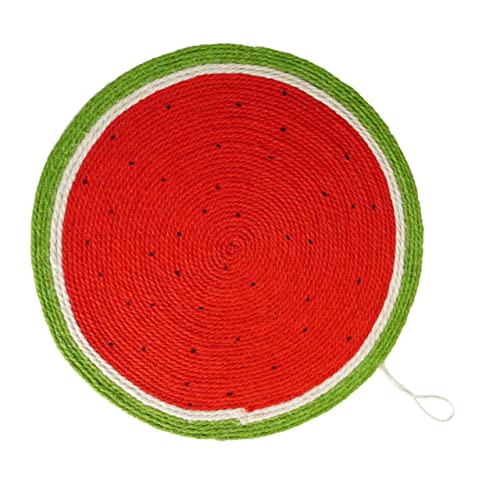 Milisten Kratzmatte aus Natürlichem Sisal Wassermelonendesign Robustes Katzen Kratzpad Möbel und Teppichschutz Rutschfestes Katzenzubehör für Kätzchen Milisten Kratzmatte aus Natürlichem Sisal Wassermelonendesign Robustes Katzen Kratzpad Möbel und Teppichschutz Rutschfestes Katzenzubehör für Kätzchen von Milisten