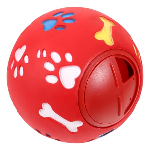 Milisten Leckendes Spielzeug für Haustiere iq Hundefutterball Leckerli-Spenderball interaktives Spielzeug knete Spielzeug großes Hundespielzeug Leckerliball für Hunde hundefutter Ball kauen von Milisten