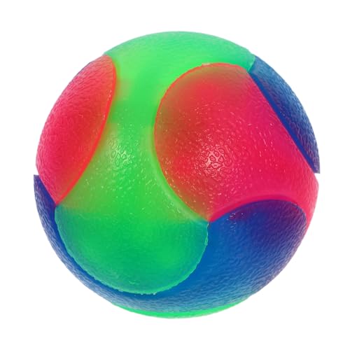 Milisten Leuchtender Spielzeugball schmeiß es Eier großes Hundespielzeug Im Dunkeln leuchtende Tennisbälle für Hunde Slow Feeder Hundenäpfe Hundeballwerfer Mini-Tennisbälle für Hunde Gummi von Milisten