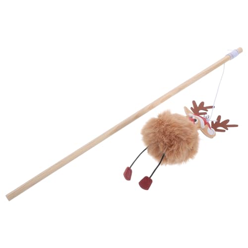 Milisten Lustiger Weihnachtskatzenstab Neckereistab für Haustier Teaser Zauberstab Spielzeug Katzen-Teaserstange Katze Fuzzy Bälle Interaktiver Teaser Spielzeug für Katzen Holzstange Milisten Lustiger Weihnachtskatzenstab Neckereistab für Haustier Teaser Zauberstab Spielzeug Katzen-Teaserstange Katze Fuzzy Bälle Interaktiver Teaser Spielzeug für Katzen Holzstange von Milisten