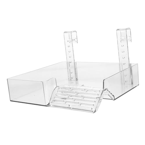 Milisten Maustschildkrötenpanzer Schildkröten-ruheterrasse Schildkrötenrampenplattform Turtle Panzerzubehör Schildkröte Hängende Kante Zubehör Für Reptilien Transparent Acryl von Milisten