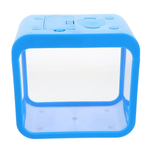 Milisten Mini Aquarium mit Integrierter Beleuchtung Kompakter Betta Fisch Tank Einfach zu Reinigen Stabiles Kleines Aquarium für Büro und Zuhause für Kleine Zierfische von Milisten
