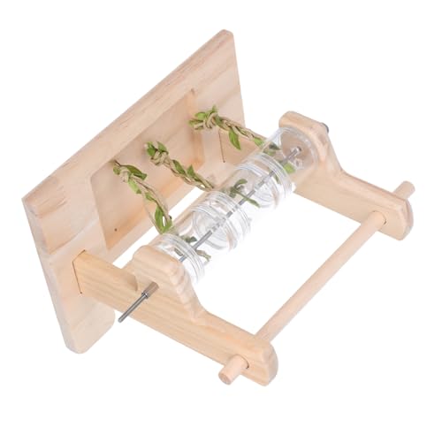 Milisten Natürlicher Papageien Stand aus Massivem Holz mit Kauspielzeug rutschfeste Vogel Standplattform zur Schnabelpflege und Krallenpflege Geeignet für Käfige und Verschiedene Milisten Natürlicher Papageien Stand aus Massivem Holz mit Kauspielzeug rutschfeste Vogel Standplattform zur Schnabelpflege und Krallenpflege Geeignet für Käfige und Verschiedene von Milisten