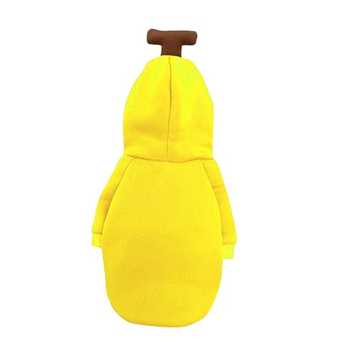 Milisten Obststil Hoodie für Kleine und Mittelgroße Weiche Fleece Hundekleidung mit Banana für Partys und Gemütliches Design Milisten Obststil Hoodie für Kleine und Mittelgroße Weiche Fleece Hundekleidung mit Banana für Partys und Gemütliches Design von Milisten