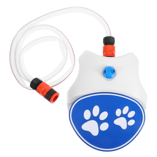 Milisten Outdoor Hundetrinkbrunnen mit Fußpedal Tragbarer Wasserspender für Hunde Kompakter Leichter Springbrunnen mit Schlauch für Outdoor Camping und Wandern Frisches Wasser Abruf von Milisten