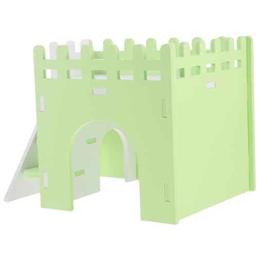 Milisten PVC Kleintierhaus mit Rampe Buntes Versteck für Meerschweinchen Hamster Chinchilla Robustes Sicheres Nagerhaus für Schlaf Spiel und Auslauf Geeignet für Kleine Haustiere von Milisten