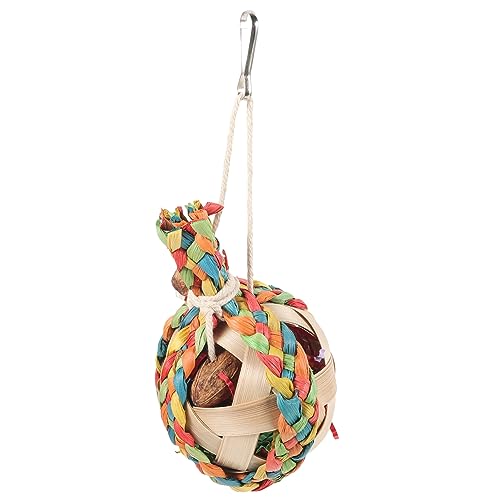 Milisten Papageien Spielzeug Für Käfig Buntes Kauen Und Hängespielzeug Für Vögel Sicheres Und Langlebiges Bird Foraging Toy Zur Beschäftigung Und Dekoration Für Zuhause von Milisten