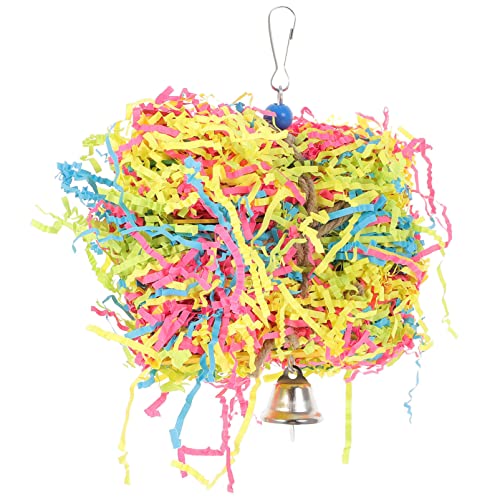 Milisten Interessantes Papagei Spielzeug Aus Papier Für Wellensittiche Und Andere Vögel Kauspielzeug Aktivität Und Gesundem Verhalten Sicher Und Langlebig Farbenfroh Gestaltet von Milisten
