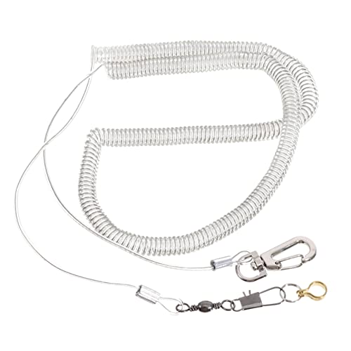 Milisten Papagei fliegendes Seil freigeben Papageientraining Vogelseil Vogel im Freien Papageienflugtraining Vogelgeschirr seilspanner Haustierkabelbaum Vogelleine Plastik Silver von Milisten