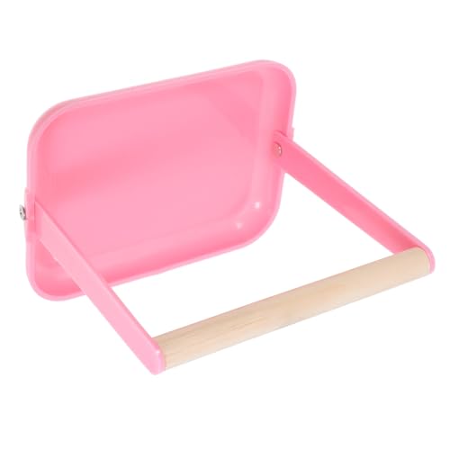 Milisten Portable Parrot Stand Naturholz Mit Kunststoff-trainingsschale Vielseitiger Tischstand Für Kleine Und Mittelgroße Vögel Wie Wellensittiche Und Nymphensittiche Für Vogeltraining von Milisten