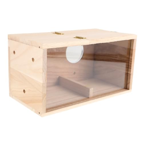 Milisten Parrot Breeding Nest Box aus Holz mit Transparentem Acrylpanel Wetterfester Nistplatz für Wellensittiche Nymphensittiche Unzertrennliche und Andere Kleine Vögel Stabile Milisten Parrot Breeding Nest Box aus Holz mit Transparentem Acrylpanel Wetterfester Nistplatz für Wellensittiche Nymphensittiche Unzertrennliche und Andere Kleine Vögel Stabile von Milisten