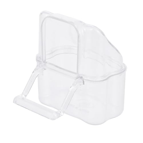 Milisten Pet Transparent Feeder Für Futter Und Wasserbehälter Abnehmbarem Deckel Für Wellensittiche Kanarienvögel Und Andere Kleintiere von Milisten