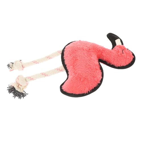 Milisten Quietschspielzeug Für Hunde in Flamingoform Plüsch-Spielzeug Für Welpen Hundespielzeug Für Kleine Und Mittelgroße Hunde Leicht Zu Reinigen Und Pflegen von Milisten