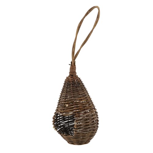 Milisten Rattan-Vogelnest Vogelnest aus Rattan künstliche Nester Vogelnester Vogelnestschmuck künstliches Vogelnest Haustier Vogel Versorgung Foto -Requisiten vogelnest schmuck Kaffee Milisten Rattan-Vogelnest Vogelnest aus Rattan künstliche Nester Vogelnester Vogelnestschmuck künstliches Vogelnest Haustier Vogel Versorgung Foto -Requisiten vogelnest schmuck Kaffee von Milisten