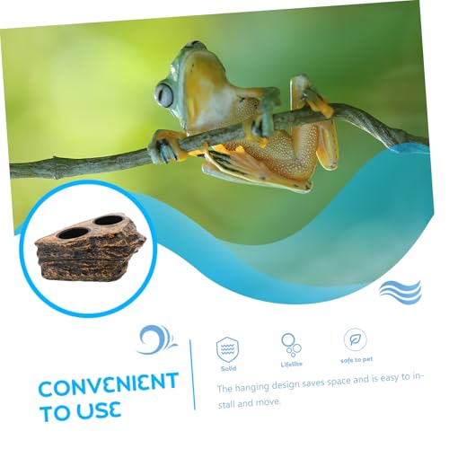Milisten Reptilien Futter und Wassernapf aus Widerstandsfähigem Resin Naturnahe Farbgebung Doppeltes Futter und Wasserfach rutschfest Leicht zu Reinigen für Geckos Schildkröten und Andere Milisten Reptilien Futter und Wassernapf aus Widerstandsfähigem Resin Naturnahe Farbgebung Doppeltes Futter und Wasserfach rutschfest Leicht zu Reinigen für Geckos Schildkröten und Andere von Milisten