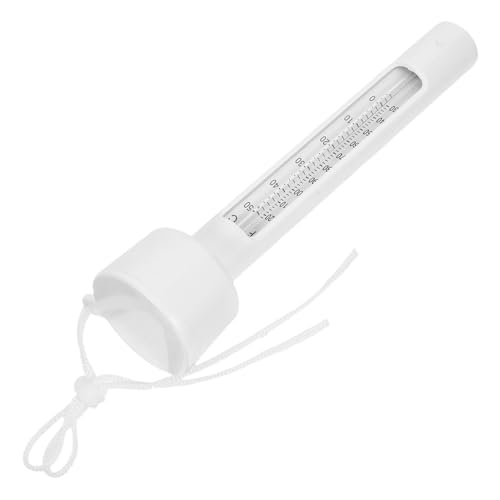 Milisten Reptilien-Thermometer temperaturanzeige digital präzisions Thermometer Terrarien Zubehör wasserbad Thermometer kaltes Wasserschwimmthermometer Hausthermometer Plastik Weiß von Milisten