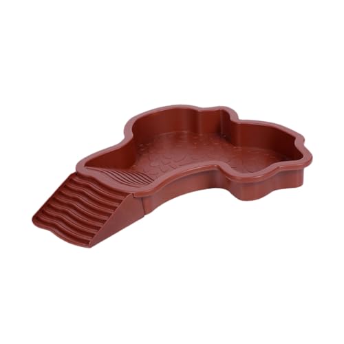Milisten Schildkröten Futter und Wasser Schale mit Rampe Wasser und Landplattform für Aquatische Schildkröten und Geckos und Sichere Rampe für Aktives Spielvergnügen Milisten Schildkröten Futter und Wasser Schale mit Rampe Wasser und Landplattform für Aquatische Schildkröten und Geckos und Sichere Rampe für Aktives Spielvergnügen von Milisten
