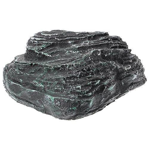 Milisten Schildkröten Schwimmterrasse Steinhöhle Teich Aquarium Pflanzenhalter Fischnetz Pool Skimmer Kletterplattform Futterspender Aquarium Layout Requisite Sand von Milisten