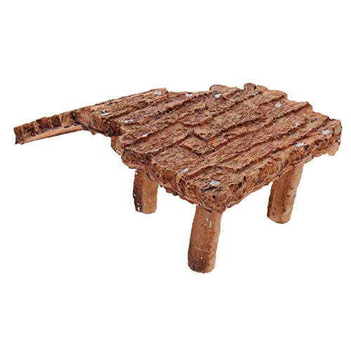 Milisten Schildkröten-Terrasse Dekorationen Schildkrötenbecken Steingarten LED schildkröten zubehör wasserschildkröten Schildkröten Sonnenplattform Schildkrötenplattform für Aquarium Harz von Milisten