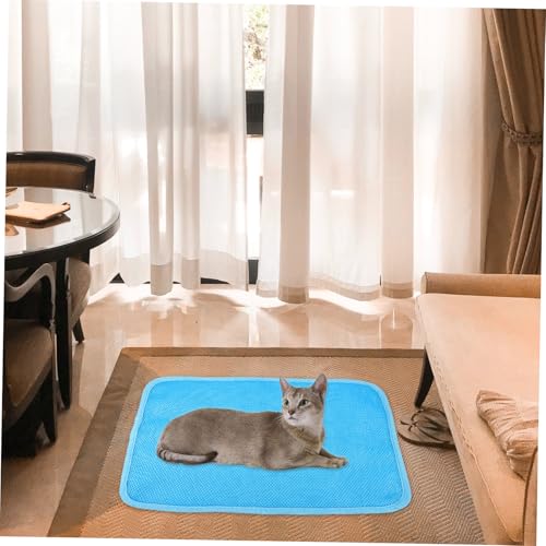 Milisten Selbstkühlende Waschbare Kühlmatte für Kleine Haustiere Atmungsaktive EIS Seide Saugfähige Unterlage für Hunde Katzen Kaninchen und Hamster Leicht Vielseitig als Futter Milisten Selbstkühlende Waschbare Kühlmatte für Kleine Haustiere Atmungsaktive EIS Seide Saugfähige Unterlage für Hunde Katzen Kaninchen und Hamster Leicht Vielseitig als Futter von Milisten