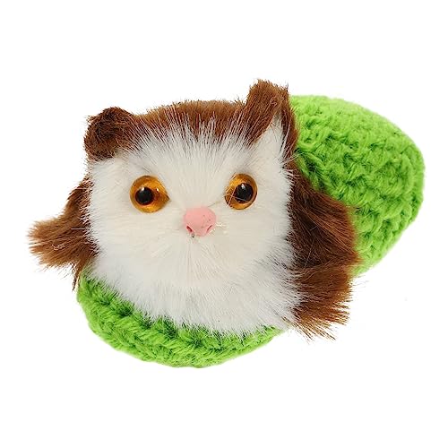Milisten Simulationskatzenspielzeug drinnen Figur ausgestopft realistisch Tiere Plüsch Katzenspielzeug für falsches Haustier Katzenpuppe lebensechte Katze Garn Green Milisten Simulationskatzenspielzeug drinnen Figur ausgestopft realistisch Tiere Plüsch Katzenspielzeug für falsches Haustier Katzenpuppe lebensechte Katze Garn Green von Milisten