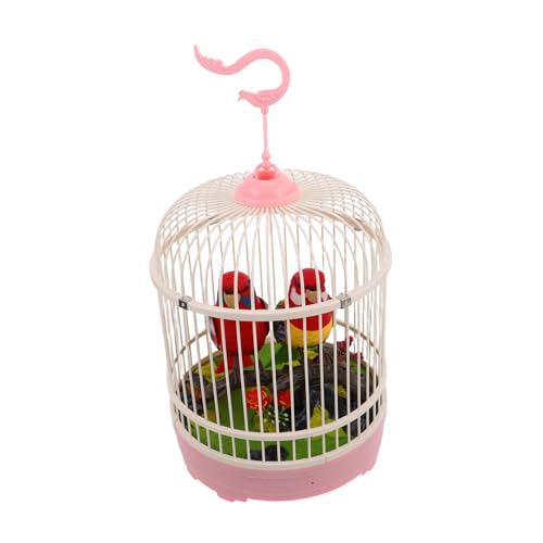 Milisten Simulierter Vogelkäfig Kreatives Simulation Vogelgezwitscher in Vogelform Elektrischer Vogel Im Käfig Für Vogelkäfige Simulationsvogel Plastik von Milisten