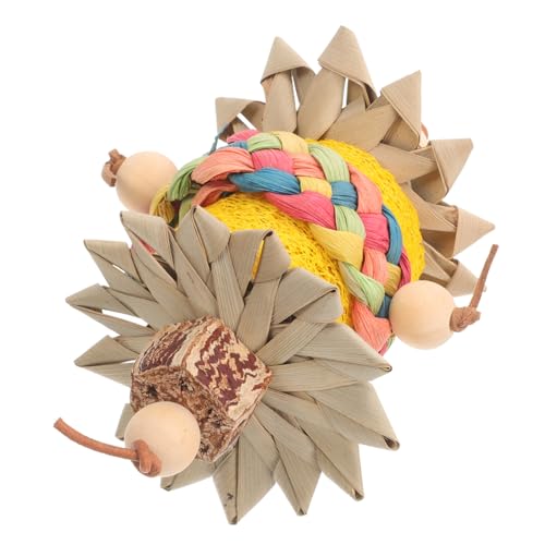Milisten Papagei Kauspielzeug Für Vögel Vogelkäfig Spielzeug Nymphensittich Spielzeug Mit Luffa Material Für Sittiche Und Kleine Vögel von Milisten