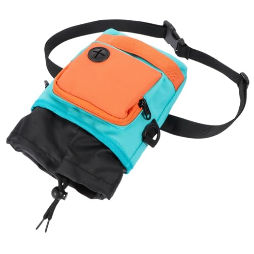 Milisten Snack-Trainings-gürteltasche Fanny Beutel Behandeln Ausbildung Abdeckung Klein Leckerligürtel Für Hunde Verstellbare Leckerlitasche Welpentrainingsangebot Orange Polyester von Milisten