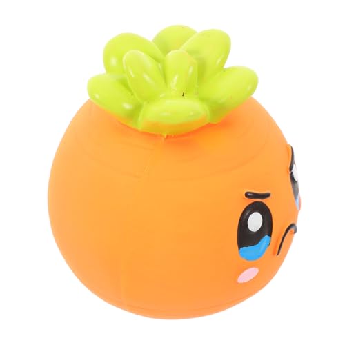 Milisten Sound- für Haustiere Hunde quietschender Ball Hundespielzeug aus Latex Haustier -Kauspielzeug Interaktive Hundespielzeug kauspielzeug für welpen Emulsion Orange von Milisten