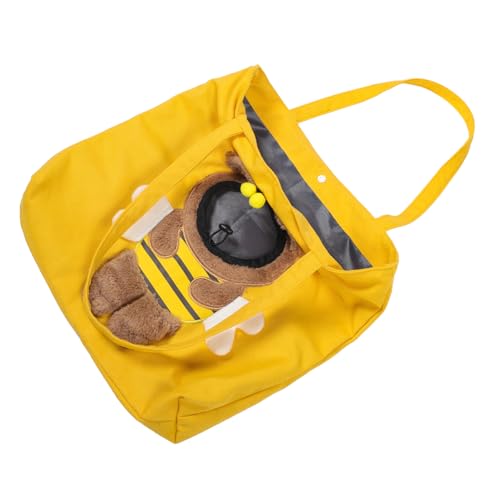 Milisten Tragbare Haustiertasche Haustiertragerucksack Reisetasche Für Hunde Tragetasche Für Kleintiere Tragbarer Welpenträger Reise-katzentrage Im Freien Kätzchenträger Segeltuch Yellow von Milisten