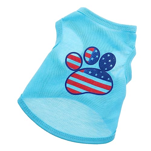 Milisten Hundeshirt Haustierweste Baumwoll-haustiershirt Welpenweste Bequeme Outdoor-hundekleidung von Milisten