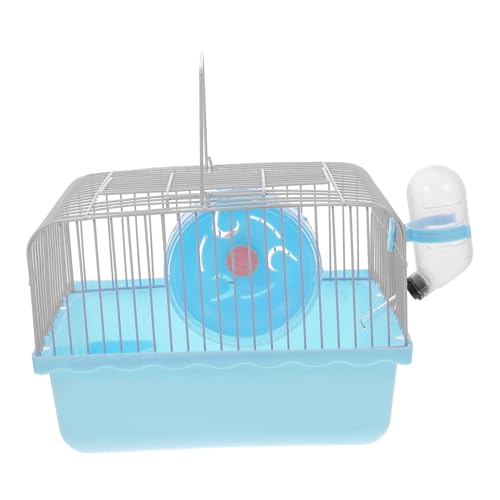Milisten Tragbarer Hamsterträger Käfig Kleintier Transportbox Mit Wasserflaschenhalter Und Zubehör Für Hamster Und Chinchillas Elegantes Design Anpassbar Material Multifunktional von Milisten