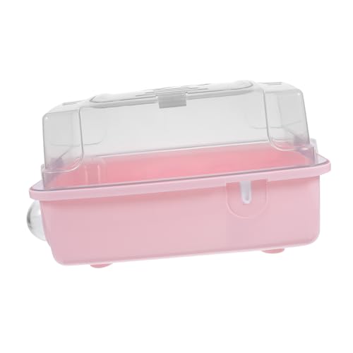 Milisten Tragbarer Hamsterkäfig Mit Wasserflasche Transparente Tragetasche Für Kleine Haustiere Für Reisen Mit Hamstern Zwerghamstern Mäusen Und Rennmäusen von Milisten