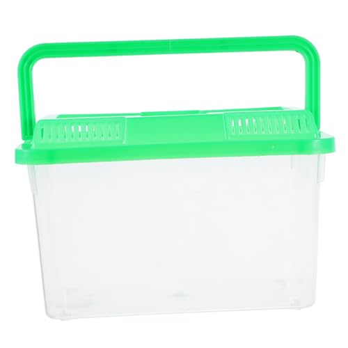 Milisten Handliche Transportbox Für Haustiere Transparente Terrarienbox Für Fische Schildkröten Und Hamster Robuste Tragbare Aquarium-Halterung Mit Belüftung Und Deckel Mittelgroß Für Milisten Handliche Transportbox Für Haustiere Transparente Terrarienbox Für Fische Schildkröten Und Hamster Robuste Tragbare Aquarium-Halterung Mit Belüftung Und Deckel Mittelgroß Für von Milisten