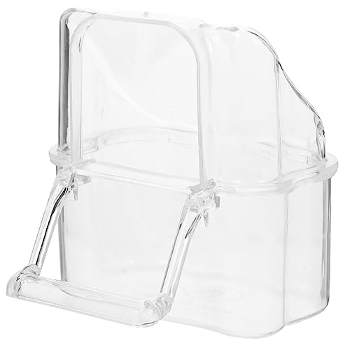 Milisten Transparente Vogelfutterspender für Käfige Aufhängbarer Futterbehälter für Papageien und Sittiche und Installieren Futter und Wasserhalter Milisten Transparente Vogelfutterspender für Käfige Aufhängbarer Futterbehälter für Papageien und Sittiche und Installieren Futter und Wasserhalter von Milisten