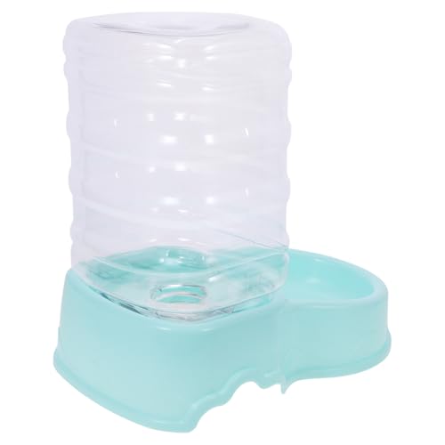 Milisten Trinkbrunnen für Haustiere Katzenfutter Spender rostfrei Wasser Trinken Container Trinkbrunnen für Katzenwasser Automatischer Wasserbehälter für Haustiere Plastik Himmelblau von Milisten