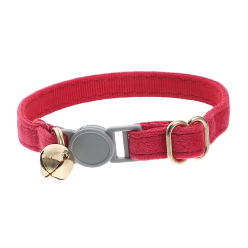 Milisten Verstellbares Katzenhalsband mit Glöckchen und Namensschild Sicheres für und Kätzchen Individuell Anpassbar Design von Milisten