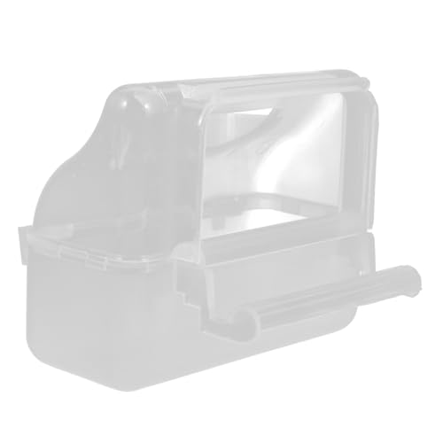 Milisten Vogel Futterspender aus Transparente Futterbox für Papageien und Nymphensittiche mit Stabilem Stand und Schutz gegen Verschütten Käfigzubehör Milisten Vogel Futterspender aus Transparente Futterbox für Papageien und Nymphensittiche mit Stabilem Stand und Schutz gegen Verschütten Käfigzubehör von Milisten