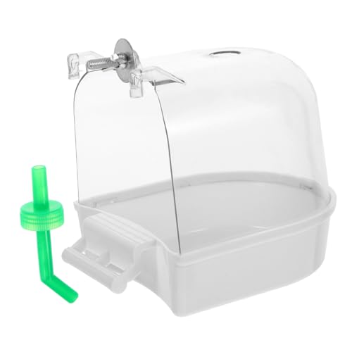 Milisten Vogelbadewanne Für Käfige Hängende Badewanne Für Kleine Vögel Parrot Shower Box Praktische Und Langlebige Vogelbadewanne Für Wellensittiche Und Nymphensittiche von Milisten